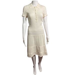Womens VINTAGE Lacoste Tennis Dress Malandrino SZ L Large VTG